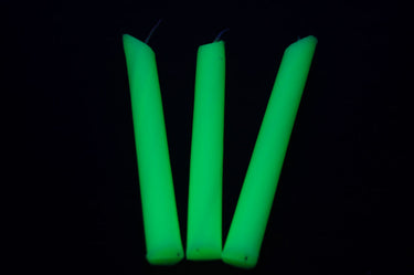 Yellow UV Blacklight Reactive Drip Candles